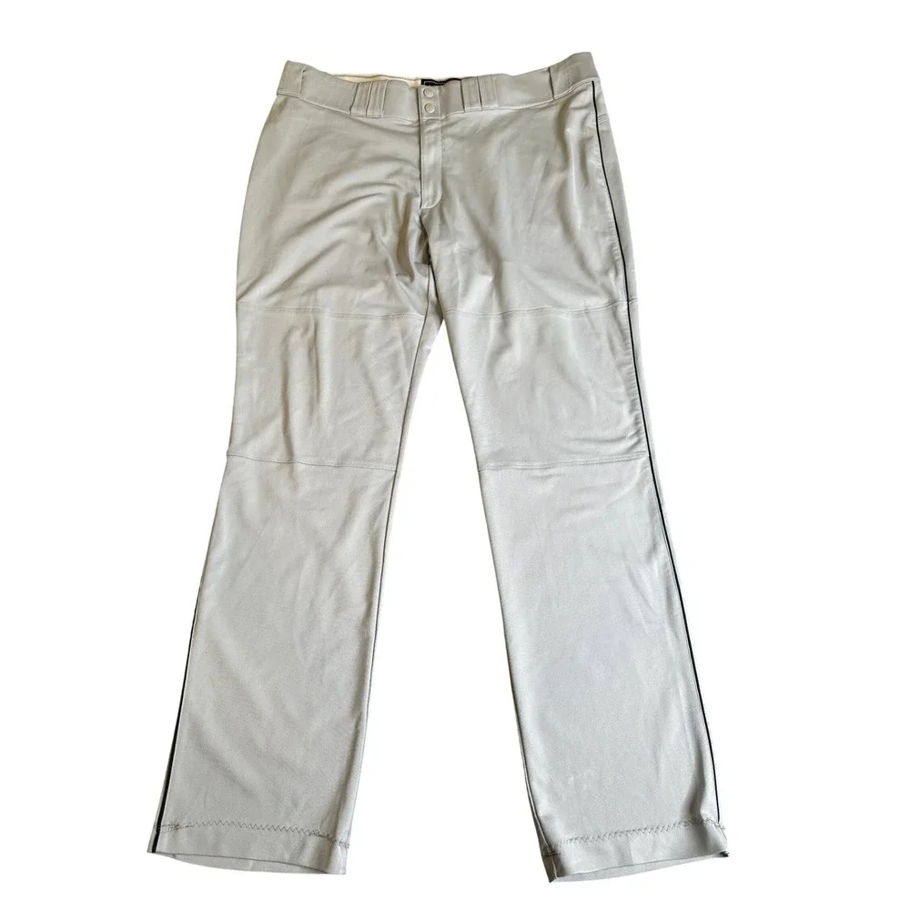 Under Armour Men's Gray Piped Reinforced Knee Baseball Pants Size 41